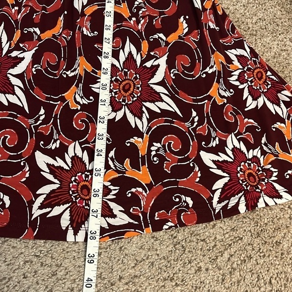 Loft Midi Sleeveless Multi Floral Dress Women’s M - Picture 10 of 14